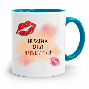 Dla Baristy Baristki Kawiarki Kubek Błękitny