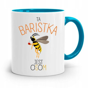 Dla Baristy Baristki Kawiarki Kubek Błękitny