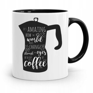 Dla Baristy Baristki Kawiarki Kubek Czarny Prezent