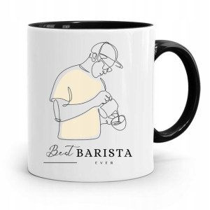 Dla Baristy Baristki Kawiarki Kubek Czarny Prezent