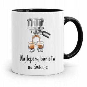 Dla Baristy Baristki Kawiarki Kubek Czarny Prezent