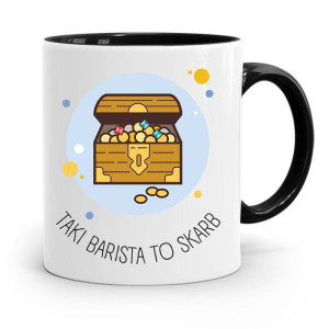 Dla Baristy Baristki Kawiarki Kubek Czarny Prezent