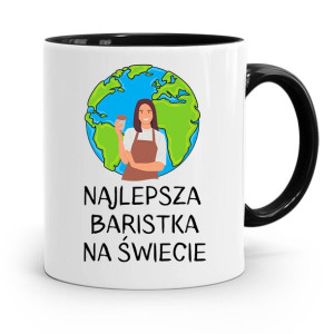 Dla Baristy Baristki Kawiarki Kubek Czarny Prezent