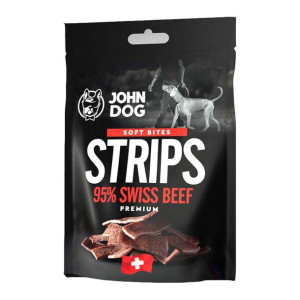 JOHN DOG SOFT BITES paski wołowiny szwajcarskiej 90g