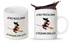 Zestaw Śmieszny Zabawny Prezent Kubek + Skarbonka