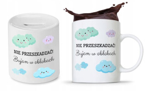 Zestaw Śmieszny Zabawny Prezent Kubek + Skarbonka