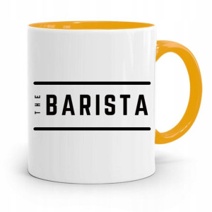 Dla Baristy Baristki Kawiarki Kubek Żółty Prezent
