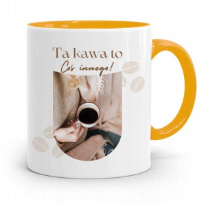 Dla Baristy Baristki Kawiarki Kubek Żółty Prezent
