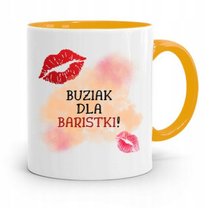 Dla Baristy Baristki Kawiarki Kubek Żółty Prezent