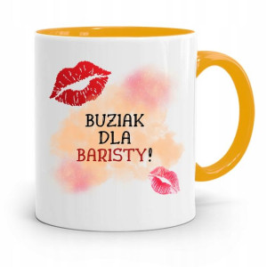 Dla Baristy Baristki Kawiarki Kubek Żółty Prezent