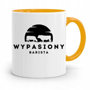 Dla Baristy Baristki Kawiarki Kubek Żółty Prezent
