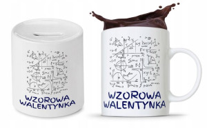 Zestaw Walentynki Dla Dziewczyny Kubek + Skarbonka
