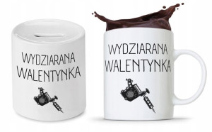 Zestaw Walentynki Dla Dziewczyny Kubek + Skarbonka
