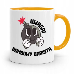 Dla Baristy Baristki Kawiarki Kubek Żółty Prezent