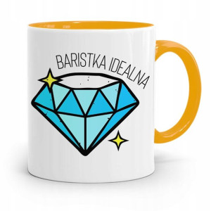 Dla Baristy Baristki Kawiarki Kubek Żółty Prezent