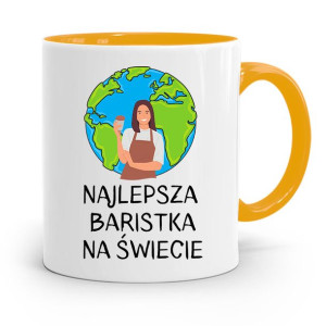 Dla Baristy Baristki Kawiarki Kubek Żółty Prezent