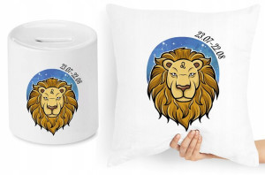 Znaki Zodiaku Zestaw Poduszka + Skarbonka Prezent