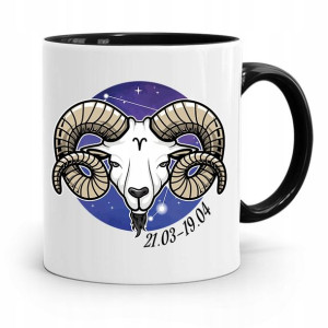 Znaki Zodiaku Zodiakara Kubek Czarny Baran