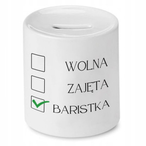 Dla Baristy Prezent Skarbonka Wolny Zajęty