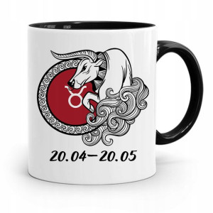 Znaki Zodiaku Zodiakara Kubek Czarny Byk