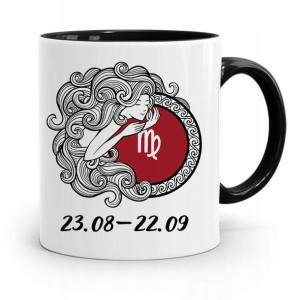 Znaki Zodiaku Zodiakara Kubek Czarny Panna