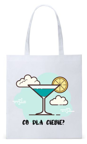 Dla Barmana Bartender Torba Eco Biała Shopper