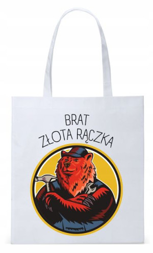 Dla Brata Na Prezent Torba Eco Biała Shopper