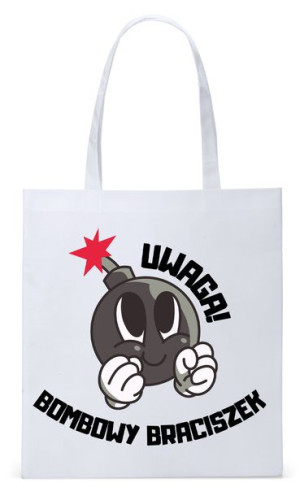 Dla Brata Na Prezent Torba Eco Biała Shopper
