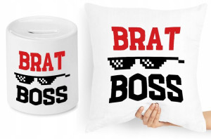 Dla Brata Zestaw Poduszka + Skarbonka Prezent