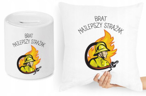 Dla Brata Zestaw Poduszka + Skarbonka Prezent