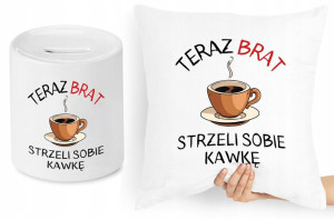 Dla Brata Zestaw Poduszka + Skarbonka Prezent