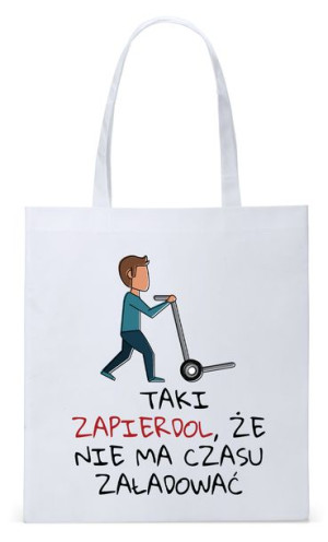 Dla Budowlańca Prezent Torba Eco Biała Shopper