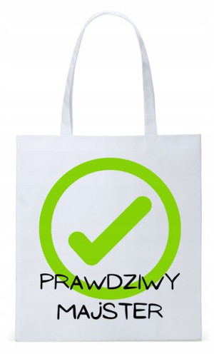Dla Budowlańca Prezent Torba Eco Biała Shopper