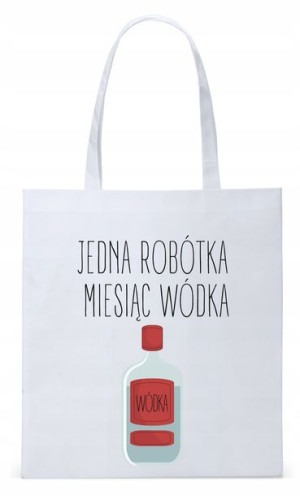 Dla Budowlańca Prezent Torba Eco Biała Shopper