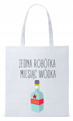 Dla Budowlańca Prezent Torba Eco Biała Shopper