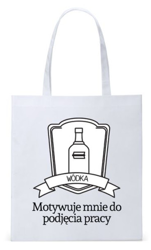 Dla Budowlańca Prezent Torba Eco Biała Shopper