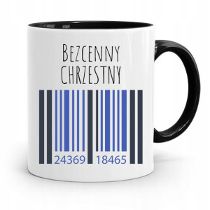 Dla Chrzestnego Chrzestnej Kubek Czarny Na Prezent