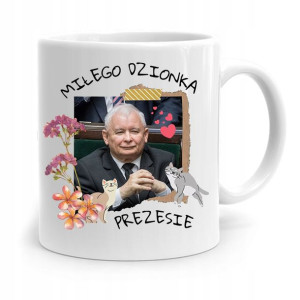 Kubek Śmieszny Prezesa Pis Jarosław Kaczyński