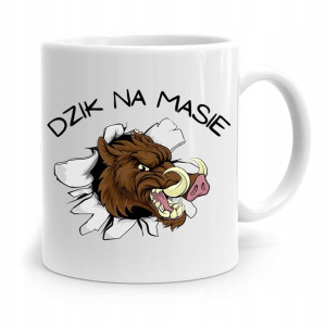 Kubek Śmieszny Zabawny Dzik Na Masie Prezent