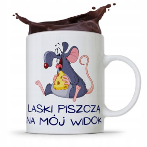 Kubek Śmieszny Zabawny Laski Piszczą Na Mój Widok