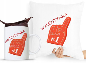 Zestaw Poduszka + Kubek Walentynki Dla Dziewczyny