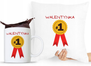 Zestaw Poduszka + Kubek Walentynki Dla Dziewczyny