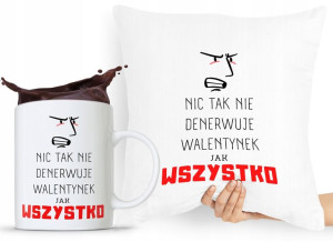Zestaw Poduszka + Kubek Walentynki Dla Dziewczyny