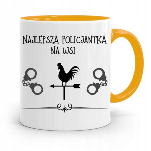 Kubek Żólty Dla Najlepszego Policjanta Policjantki