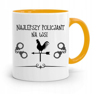 Kubek Żólty Dla Najlepszego Policjanta Policjantki