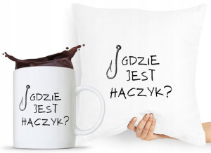Zestaw Poduszka + Kubek Wędkarza Rybaka Prezent