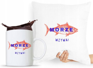 Zestaw Poduszka + Kubek Wędkarza Rybaka Prezent