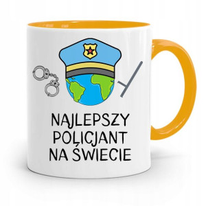 Kubek Żólty Najlepszego Policjanta Policjantki