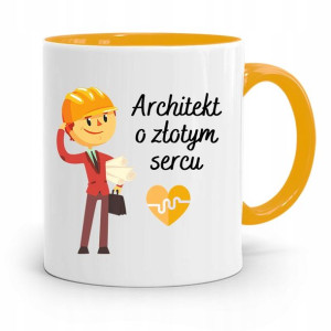 Kubek Żółty Architekta Architekt O Złotym Sercu