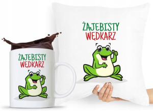 Zestaw Poduszka + Kubek Wędkarza Rybaka Prezent